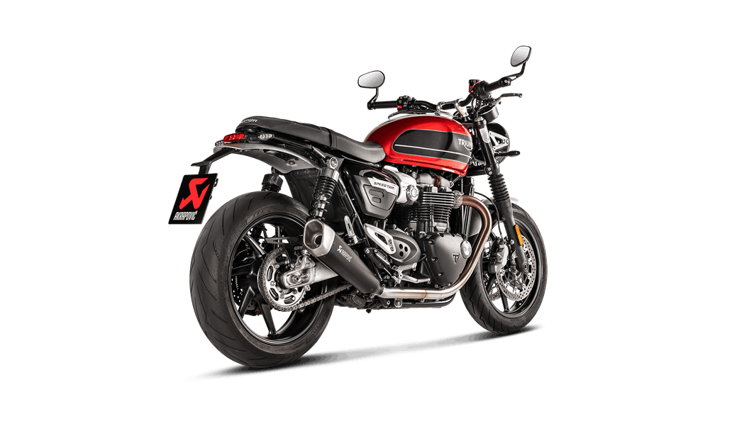 Akrapovic Slip-On Exhaust for Triumph Thruxton 1200 /R and Speed Twin Akrapovic Slip-On Exhaust for Triumph Thruxton 1200 /R and Speed Twin